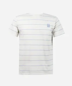 camiseta juvenil com linho listrada off white 10