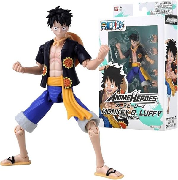 Figura De Ação - One Piece - Monkey D. Luffy - Versão Dressrosa - Sunny