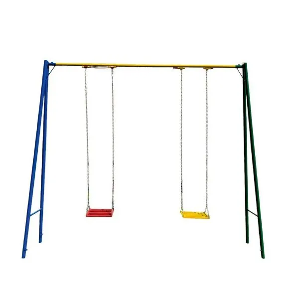 Balanço Infantil 2 Lugares Sem Encosto Colorido 2 Lugares