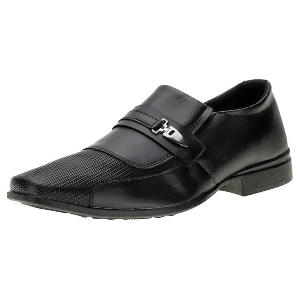 Sapato Masculino Social Mais Leve 608 PRETO 39