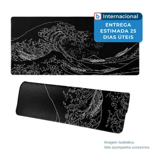 Mousepad Brecoy Sea Wave 80X30 Preto A-MBI