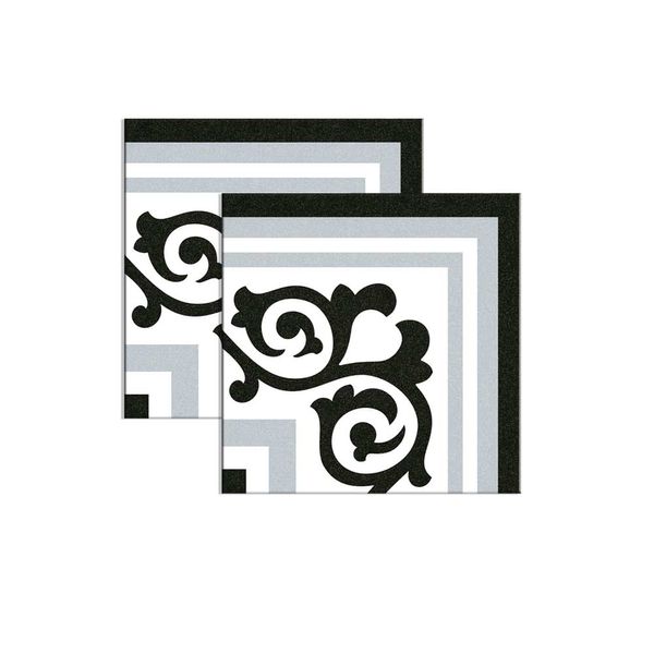 Cerâmica hidráulica 20x20cm linha 1900 Gilbert 3 Gris Colormix