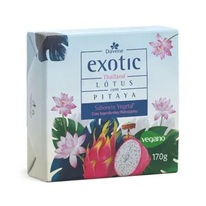 Sabonete Em Barra Davene Vegetal Exotic Thailand Lótus Com Pitaya 170g