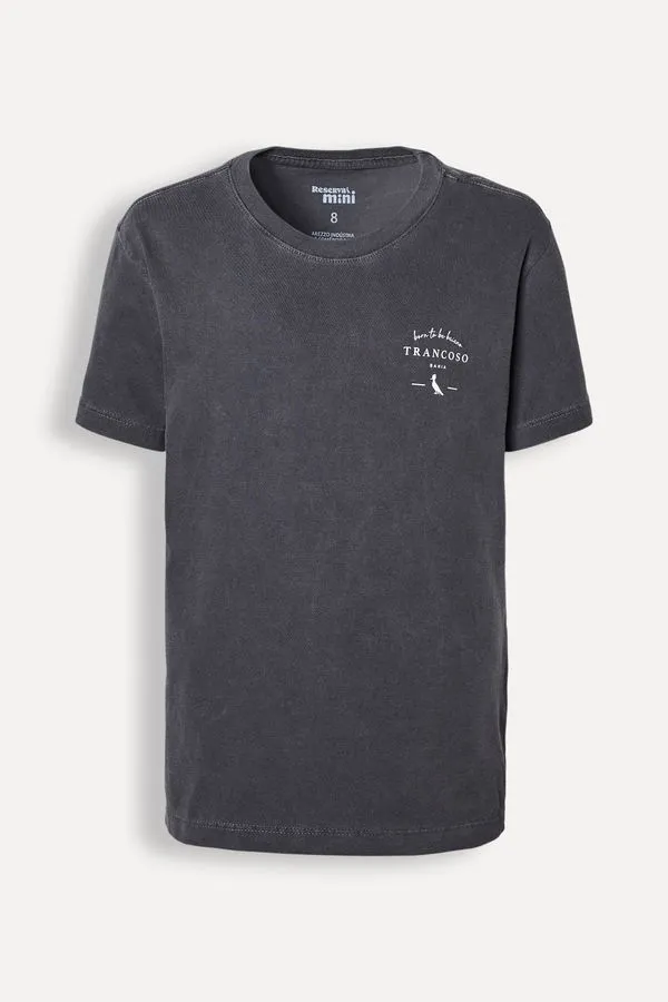 Camiseta Estampado Mini Trancoso Preto Stoned - 06