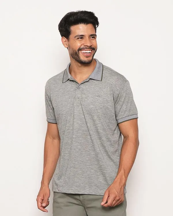 Camisa Polo Masculina Flamê Manga Curta Verde P