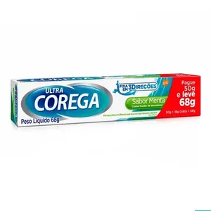 Creme Fixador de Dentaduras Corega Ultra Menta 68g