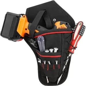 Coldre Porta Furadeira e Parafusadeira com Seis Bolsos para Ferramentas Design Ergonômico Yeet Coldre Porta Furadeira e Parafusadeira com Bolsos para Ferramentas Compacto e Leve Yeet