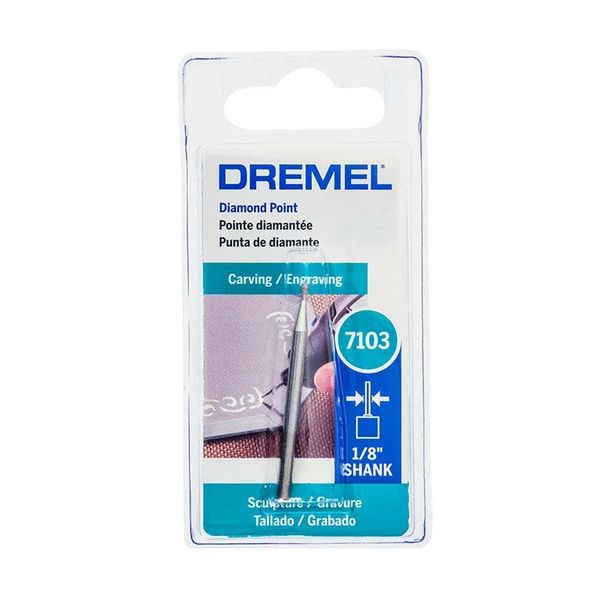 Ponta Diamantada Para Gravar De Ponta Redonda De 2mm Modelo 7103 Dremel