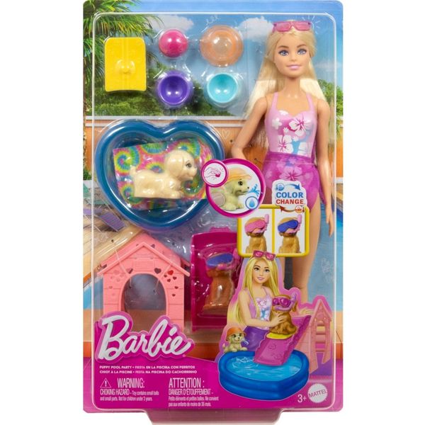 Boneca Barbie Festa na Piscina do Cachorrinho - Mattel
