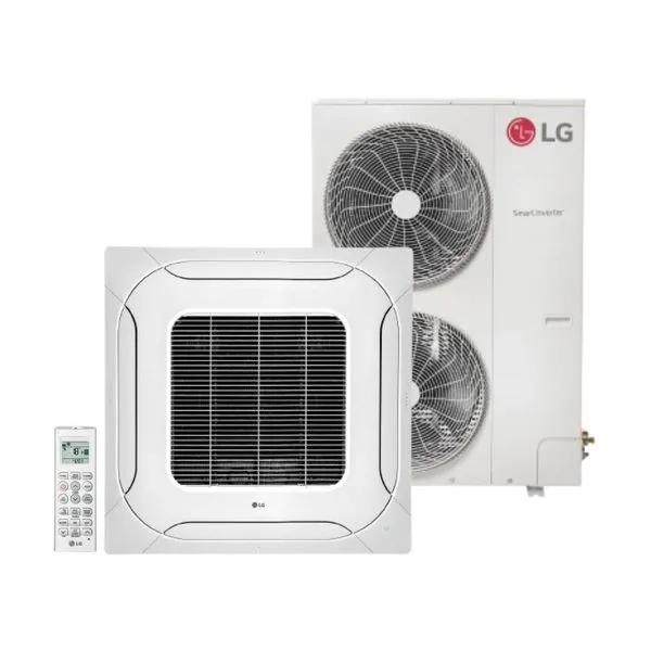 Ar Condicionado Split Cassete 4 Vias LG 60000 BTUs Quente e Frio Inverter 220V R32 (ZTUW60GMLAA.ANWZBR1)