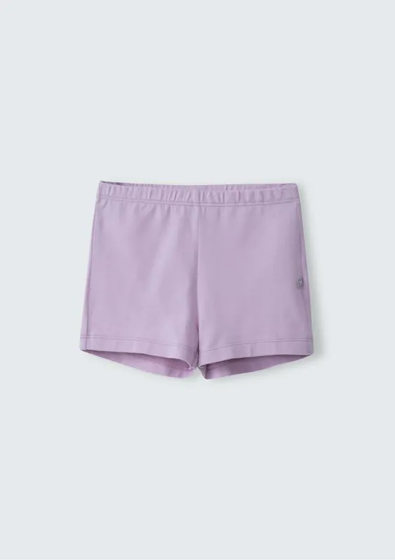 Shorts Curto Básico Infantil Menina - Roxo 012