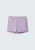 Shorts Curto Básico Infantil Menina - Roxo 012