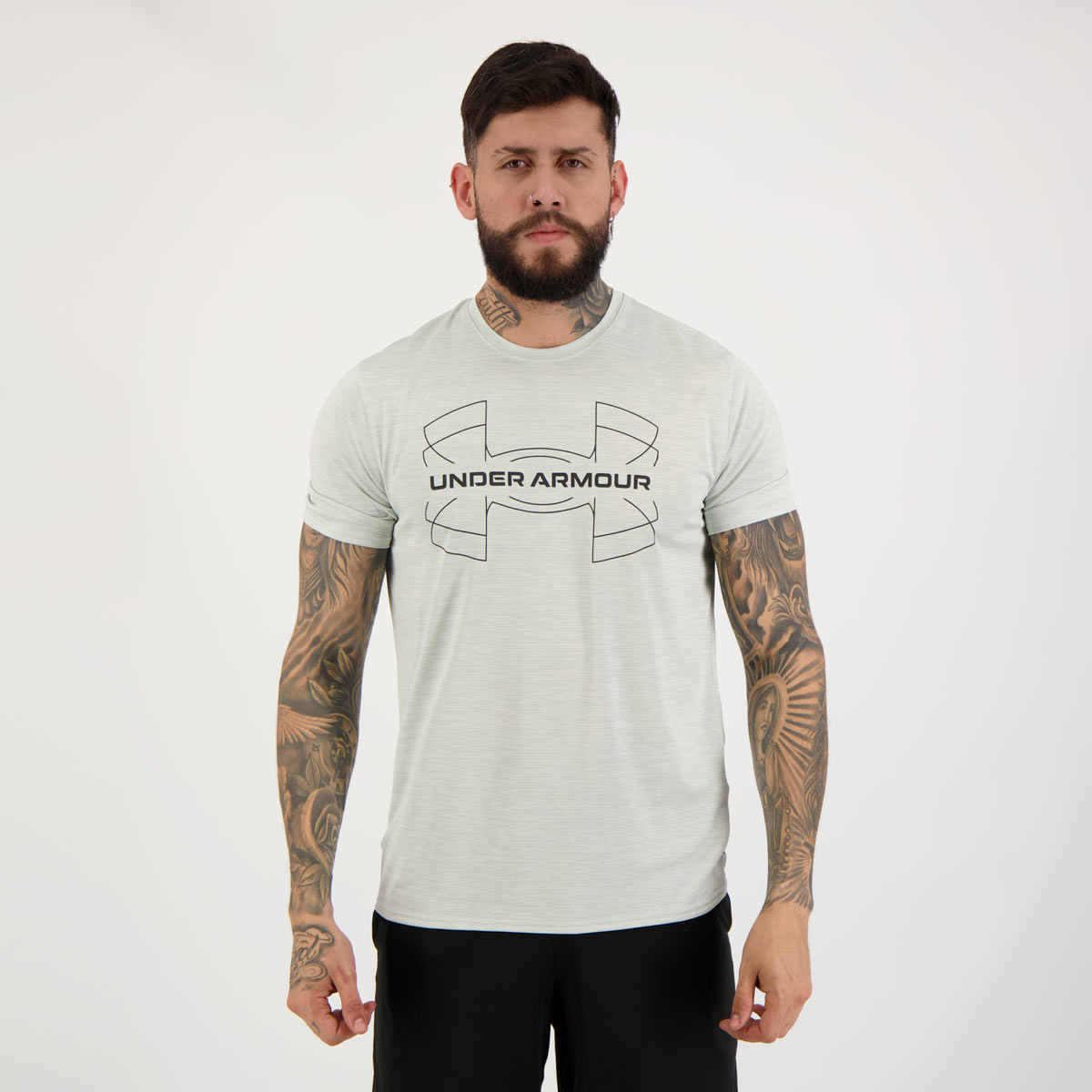 Camiseta Under Armour Training Vent Graphic SS Cinza