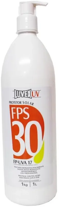 Creme Protetor Solar 1Kg FPS-30 Contra Raios UVA/UVB - Luvex