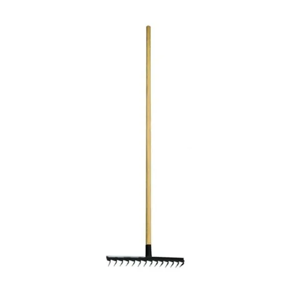 Ancinho 14 Dentes para Limpeza em Aço Carbono e Cabo de Madeira 125cm Marrom Minasul Ancinho 14 Dentes para Jardinagem em Aço Carbono Cabo de Madeira 125cm Marrom Minasul