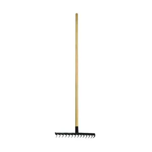 Ancinho 14 Dentes para Limpeza em Aço Carbono e Cabo de Madeira 125cm Marrom Minasul Ancinho 14 Dentes para Jardinagem em Aço Carbono Cabo de Madeira 125cm Marrom Minasul