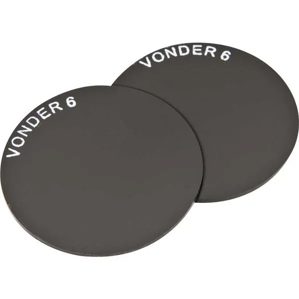 Lente de Vidro Redonda Tonalidade 6 Verde 50mm 2 Peças - VONDER