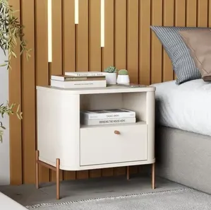 Mesa de Cabeceira Slim Tucupi Off White - JB Bechara
