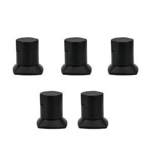 Kit 05 Und Acabamento De Registro Preto Encaixe Padrão Deca Docol 1.2 E 3.4 Docol