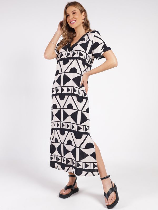 Vestido Midi Autentique Feminina PRETO GG