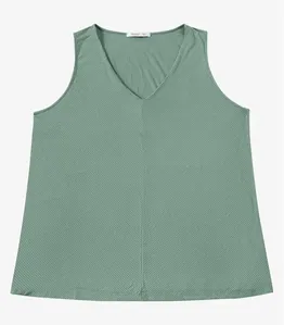 Regata Feminina Plus Size Secret Glam Verde G1