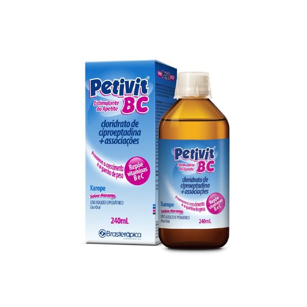 Petivit BC Sabor Morango Xarope 240ml + Copo Medida