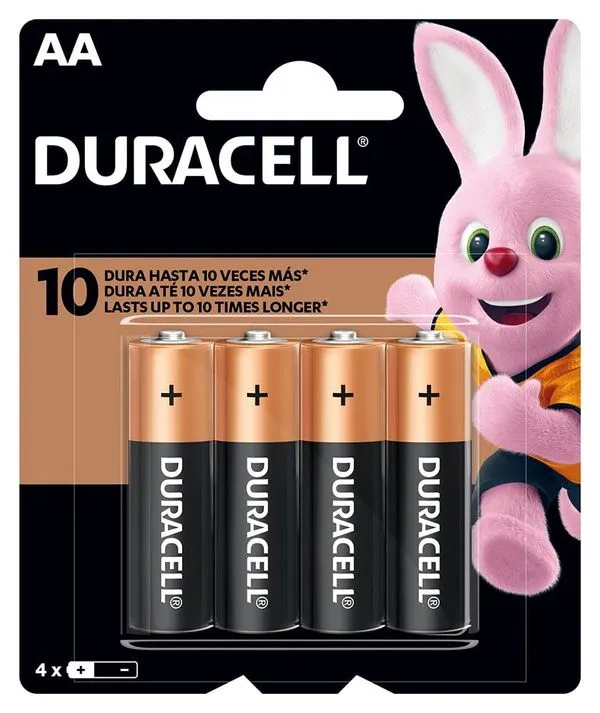 Pilha Alcalina Normal AA Blister Com 4 Unidades 10105/ AA4 - Duracell