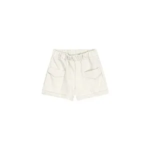 Shorts Menina Bolso Com Lapela Em Moletom Carinhoso Off White - 16