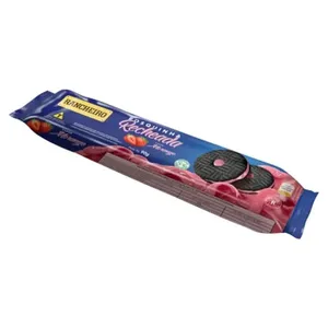 Biscoito Rancheiro Recheado Morango 90g BISCOITO RANCHEIRO 90G RECHEADO MORANGO