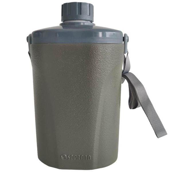 Cantil Térmico Safari Soprano 1 Litro Garrafa Pesca Barraca Verde Verde