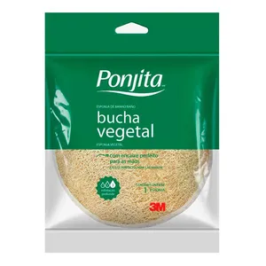 Esponja de Banho Ponjita 3M Bucha Vegetal 1 Unidade