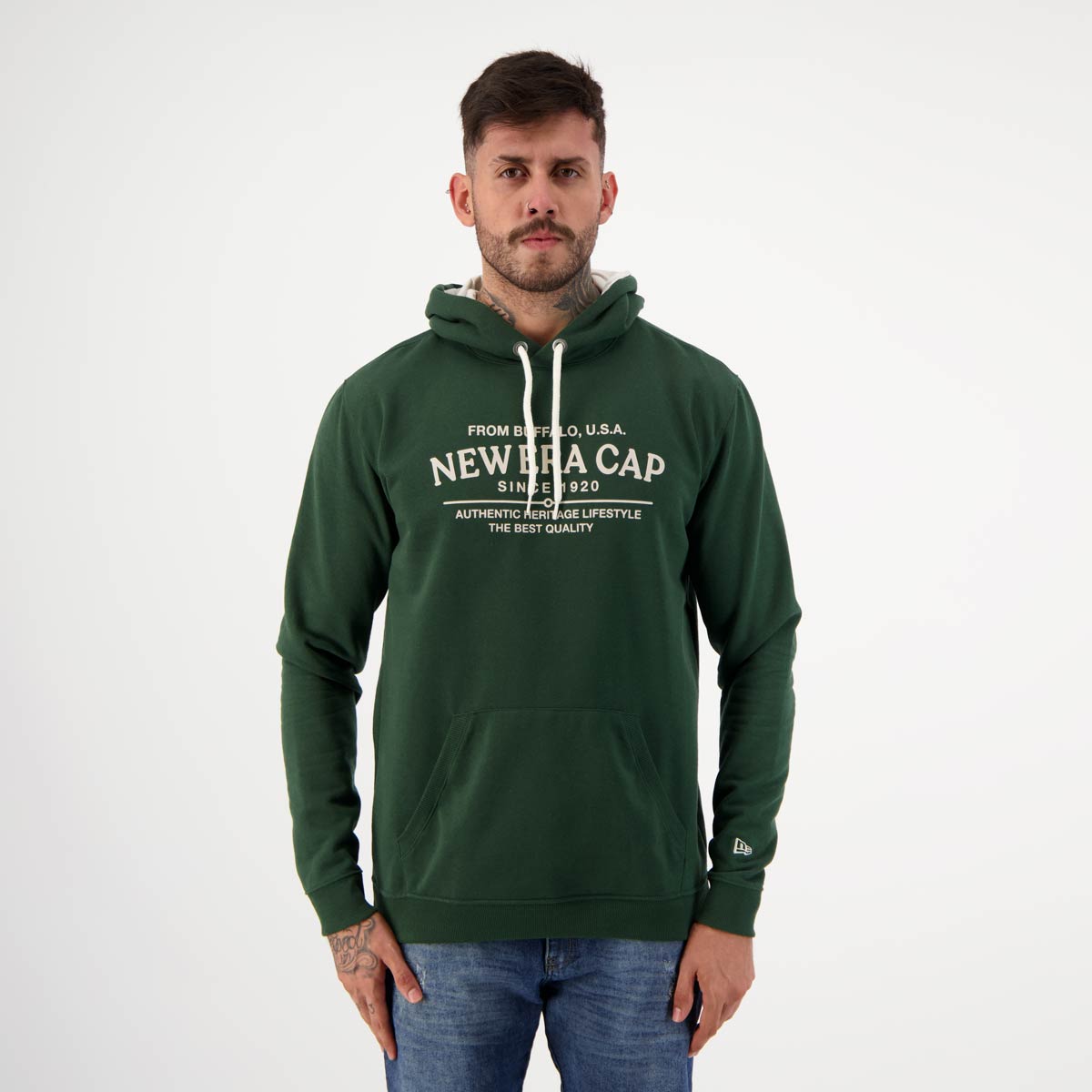 Moletom New Era Classic Authentic Verde Escuro