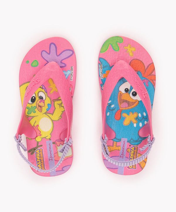 chinelo infantil galinha pintadinha baby ipanema rosa 22