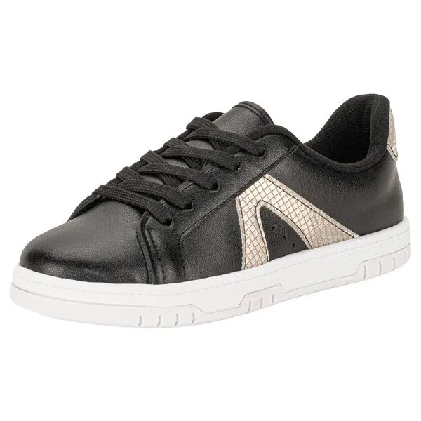 Tênis Infantil Feminino Molekinha 2562112 PRETO/DOURADO 29
