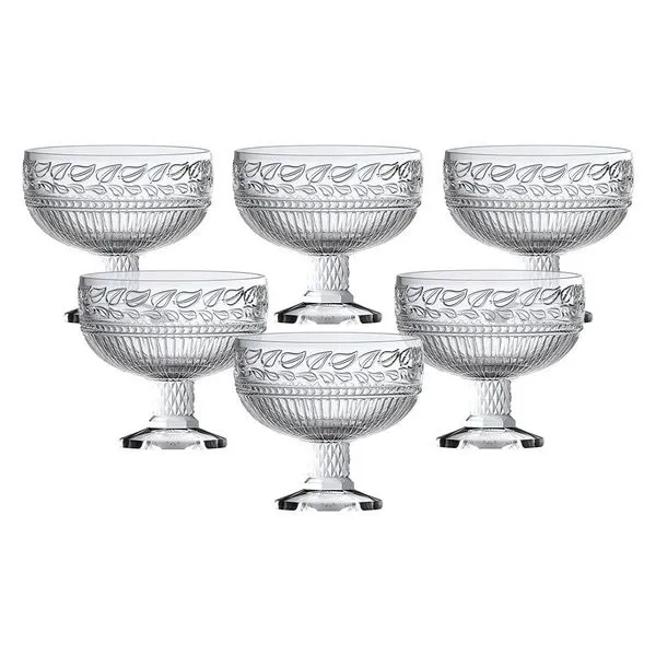 Conjunto de Taças para Sobremesa L`Hermitage 27593 em cristal 375 ml – 6 Peças
