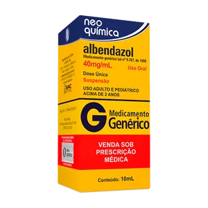 ALBENDAZOL SUSP 40MG/ML 10ML - NEO (G)