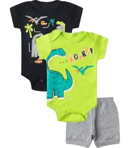 Kit Body Infantil Curto 3 Peças Select Preto G