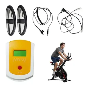 Painel Visor LCD Hand Grip com Sensor Cardíaco Bicicleta Spinning F2i PEL2310 Branco Economia Solar Painel Visor LCD Sensor Cardíaco Spinning F2i PEL2310 Branco Economia Solar