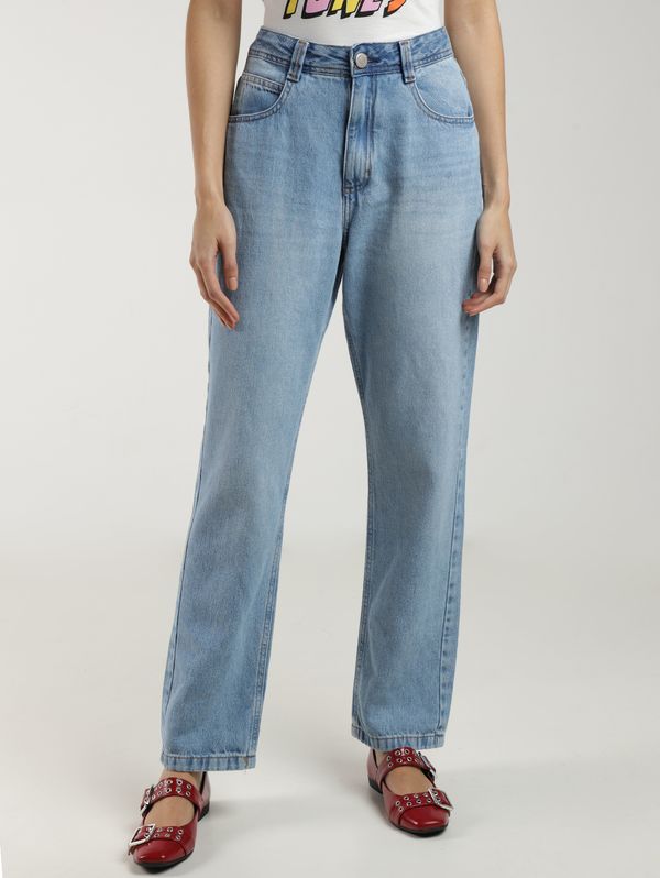 Calça Jeans Reta Autentique Feminina AZUL 44