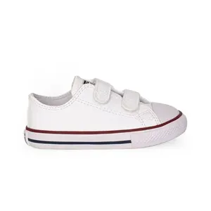 Tênis All Star Infantil Couro e Velcro Branco Converse 22