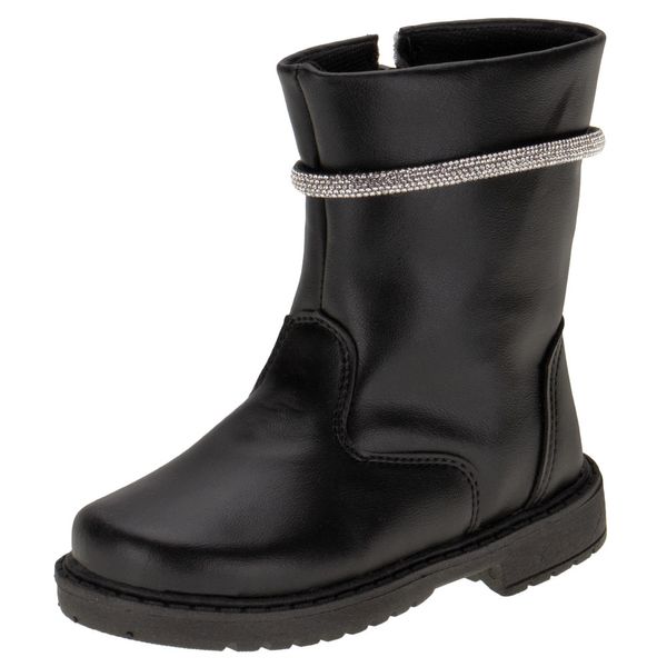 Bota Infantil Feminina Doce Menina 1501 PRETO 24