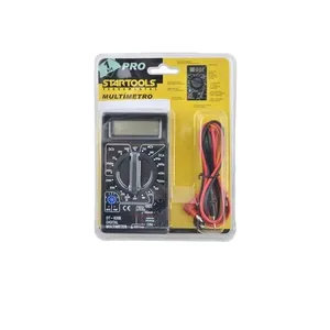 Multímetro Digital Portátil AR0235 com Display LCD 3 1-2 Dígitos e Teste de Diodos e Transistores Preto Startools Multímetro Digital Portátil AR0235 com Display LCD 3 1-2 Dígitos e Teste de Diodos Preto Startools