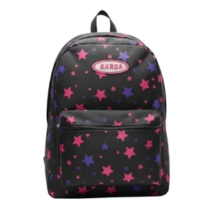 Mochila Karga Miami Stars Preto E Rosa 24L (MP)