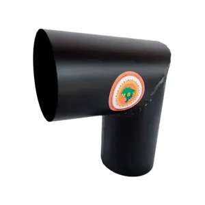 Joelho para Tubo de Chamine 423-BS Curva 90 Graus Diametro 20cm Preto para Sistemas de Exaustao Brassol Joelho para Tubo de Chamine 423-BS Curva 90 Graus Diametro 20cm Preto Brassol