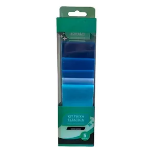 Kit Miniband Faixa Elastica Para Exercicios, Contem 5 Unidades (MP)