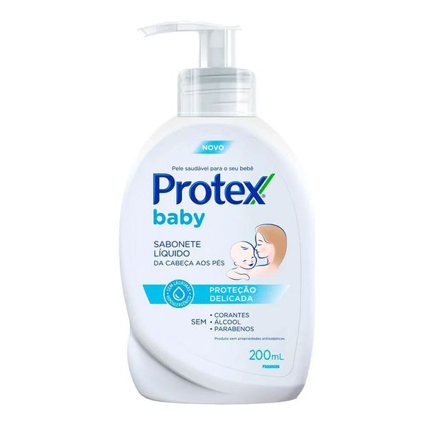 Sabonete Líquido Infantil Para bebês Protex Baby Delicate Care 200ml
