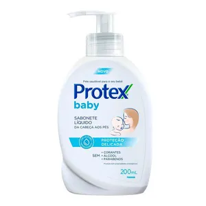Sabonete Líquido Infantil Para bebês Protex Baby Delicate Care 200ml