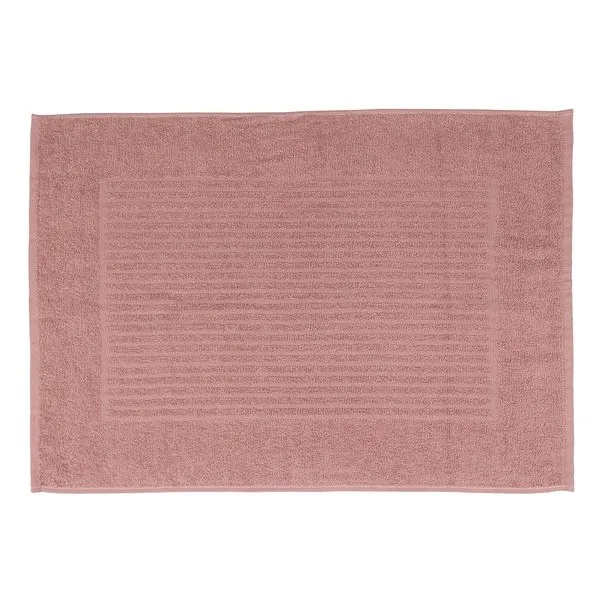 Toalha de Piso Basic Antiderrapante 100% Algodão Cor 30166 Rosa Cupcake 50x70cm 204195 - Tecelagem Atlântica
