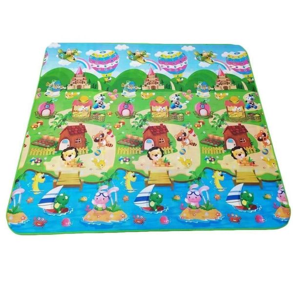 Tapete Infantil Bebê Portátil Dobrável Térmico 180cmx117cm Tatame Educativo Com Bolsa Para Transporte