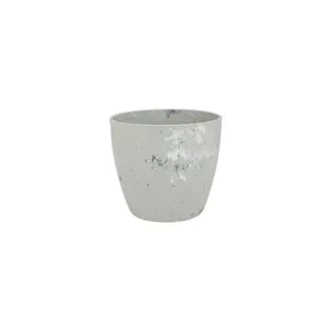 Cachepô Diamond N2 Forth Branco Carrara CACHEPO DIAMOND N2 BRANCO CA
